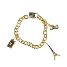 Load image into Gallery viewer, LOUIS VUITTON 18K YELLOW GOLD CHARM BRACELET