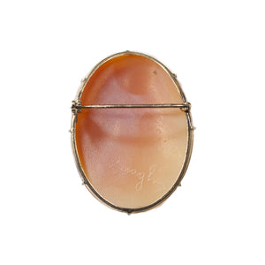 "THE CATRIONA" VINTAGE CAMEO GOLD BROOCH