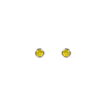 Load image into Gallery viewer, &quot;SUNSHINE&quot; YELLOW DIAMOND EARRINGS