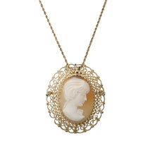Load image into Gallery viewer, &quot;MARIANNE&quot; VINTAGE CAMEO BROOCH &amp; NECKLACE