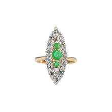 Load image into Gallery viewer, &quot;NELLIE&quot; DIAMOND &amp; EMERALD RING