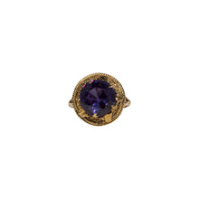 Load image into Gallery viewer, &quot;AMARI&quot; AMETHYST VINTAGE ROUND RING