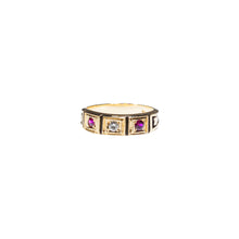 Load image into Gallery viewer, &quot;MARY&quot; DIAMOND &amp; RUBY VINTAGE RING