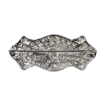 Load image into Gallery viewer, &quot;DIANA&quot; EDWARDIAN VINTAGE EUROPEAN CUT DIAMOND BROOCH