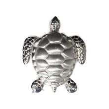 Load image into Gallery viewer, &quot;RANIA&quot; WHITE GOLD TURTLE PENDANT &amp; BROOCH