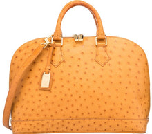 Load image into Gallery viewer, LOUISE VUITTON VINTAGE ALMA PM BAG-CAMEL OSTRICH
