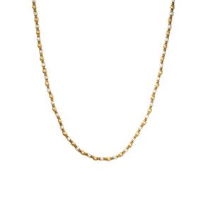 "THE MARIA" PEARL & GOLD BEAD NECKLACE