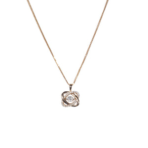 "ROSIE" ROSE GOLD MOTION DIAMOND NECKLACE