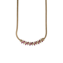 Load image into Gallery viewer, &quot;BEA&quot; RUBY &amp; DIAMOND CHAIN NECKLACE