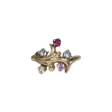 Load image into Gallery viewer, &quot;FELICITY&quot; VINTAGE RETRO MULTICOLORED GEMSTONE RING