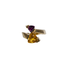 Load image into Gallery viewer, &quot;VALARIE&quot; TRIANGLE AMETHYST &amp; CITRINE RING