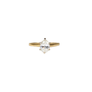 "LILY" SOLITAIRE OVAL ENGAGEMENT RING