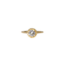 Load image into Gallery viewer, &quot;NATALIE&quot; SOLITAIRE HALO ENGAGEMENT RING