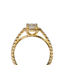 Load image into Gallery viewer, &quot;NATALIE&quot; SOLITAIRE HALO ENGAGEMENT RING