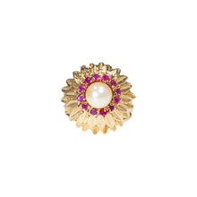 Load image into Gallery viewer, &quot;ALICE&quot; PEARL &amp; RUBY RING