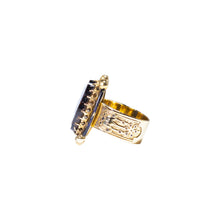 Load image into Gallery viewer, &quot;JANE&quot; MID-VICTORIAN ONYX VINTAGE RING