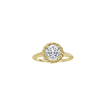 Load image into Gallery viewer, &quot;NATASHA&quot; ROPE HALO SOLITAIRE