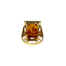 Load image into Gallery viewer, &quot;AMARA&quot; VINTAGE AMBER RING