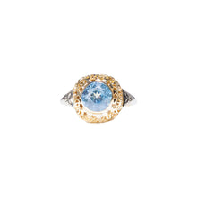 Load image into Gallery viewer, &quot;AGATHA&quot; BLUE TOPAZ VINTAGE RING