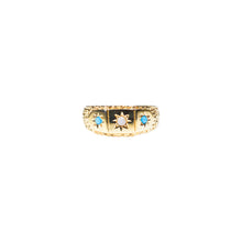 Load image into Gallery viewer, &quot;KATHERINE&quot; SEED PEARL &amp; TURQUOISE VINTAGE RING