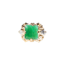 Load image into Gallery viewer, &quot;MAGGIE&quot; DIAMOND &amp; EMERALD RING