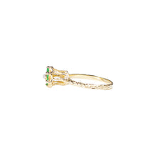 Load image into Gallery viewer, &quot;MAISIE&quot; DIAMOND &amp; EMERALD VINTAGE RING