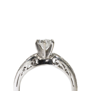 "VALENTINA" SOLITAIRE OVAL ENGAGEMENT RING